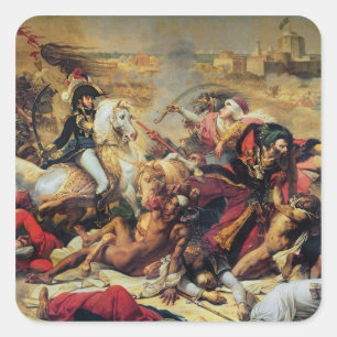 Die Schlacht von Aboukir am 25. Juli 1799 Quadratischer Aufkleber