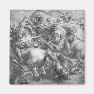 Die Schlacht von Anghiari nach Leonardo da Vinci Magnet