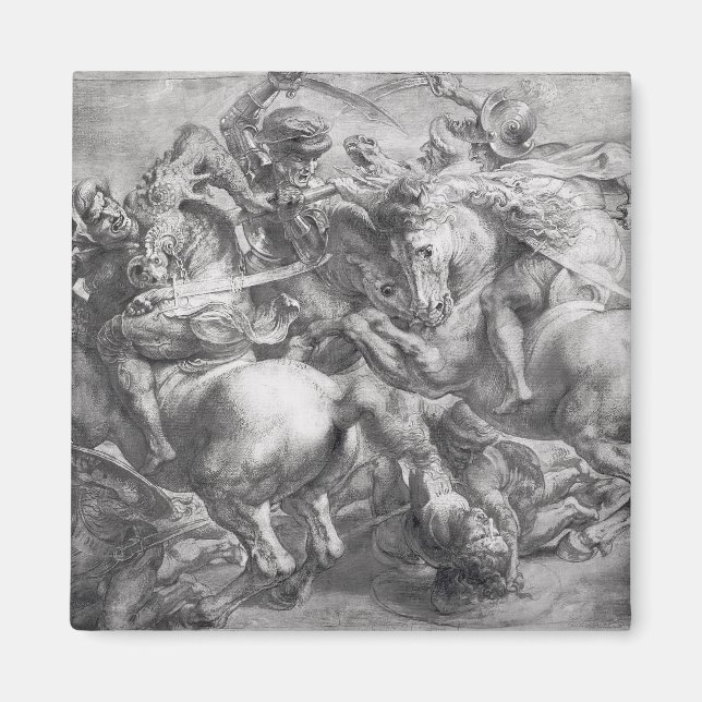 Die Schlacht von Anghiari nach Leonardo da Vinci Magnet (Vorne)