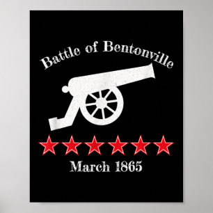 Die Schlacht von Bentonville bei Zivilen Kämpfen g Poster