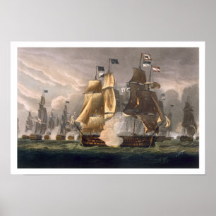 Die Schlacht von Cape St. Vincent, 14. Februar 179 Poster