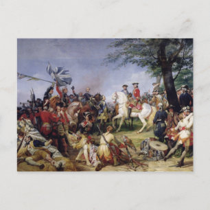 Die Schlacht von Fontenoy am 11. Mai 1745, 1828 Postkarte