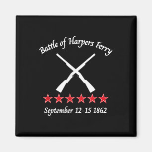 Die Schlacht von Harpers Ferry Zivile Schlachten K Magnet
