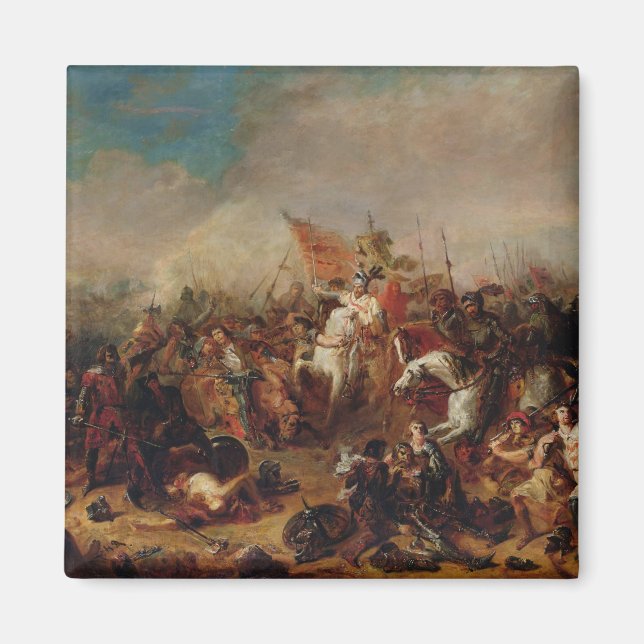 Die Schlacht von Hastings im Jahr 1066 Magnet (Vorne)