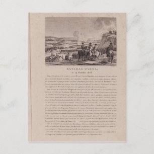 Die Schlacht von Jena am 14. Oktober 1806 Postkarte