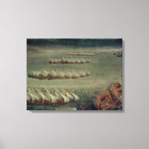Die Schlacht von Lepanto am 7. Oktober 1571 Leinwanddruck