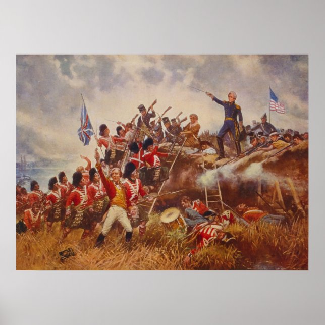 Die Schlacht von New Orleans durch Edward Percy Mo Poster (Vorne)
