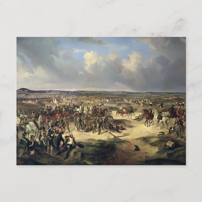 Die Schlacht von Paris am 17. März 1814, 1834 Postkarte (Vorderseite)