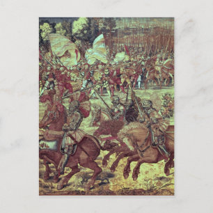 Die Schlacht von Pavia am 24. Februar 1525 Postkarte