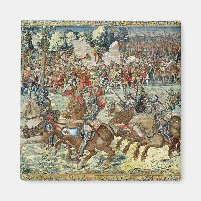 Die Schlacht von Pavia. Der Vorschub von Charles V Magnet (Vorne)