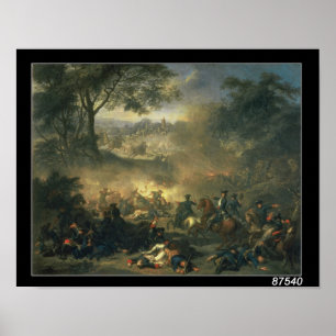 Die Schlacht von Poltava 1709, 1717 Poster