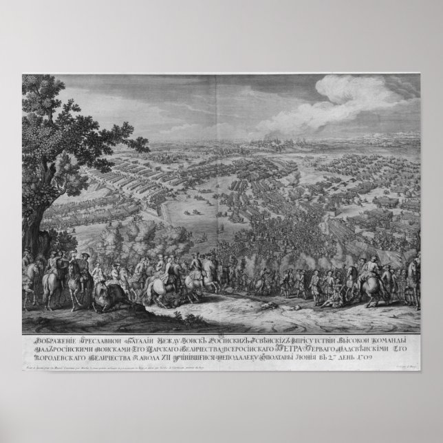 Die Schlacht von Poltava Poster (Vorne)