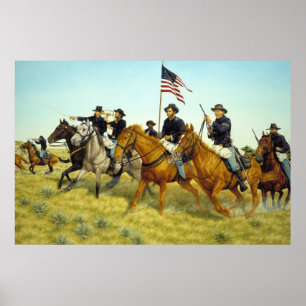 Die Schlacht von Prairie Dog Creek von Ralph Heinz Poster