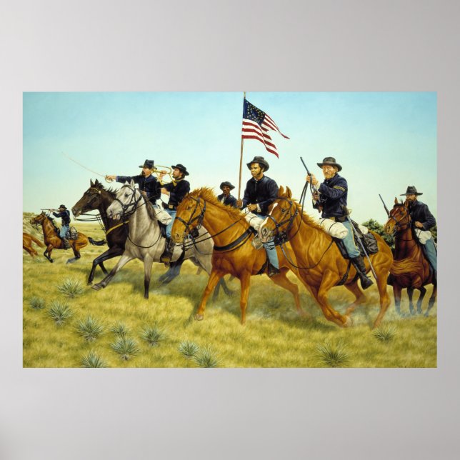 Die Schlacht von Prairie Dog Creek von Ralph Heinz Poster (Vorne)