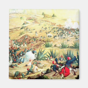 Die Schlacht von Puebla am 5. Mai 1862 Magnet