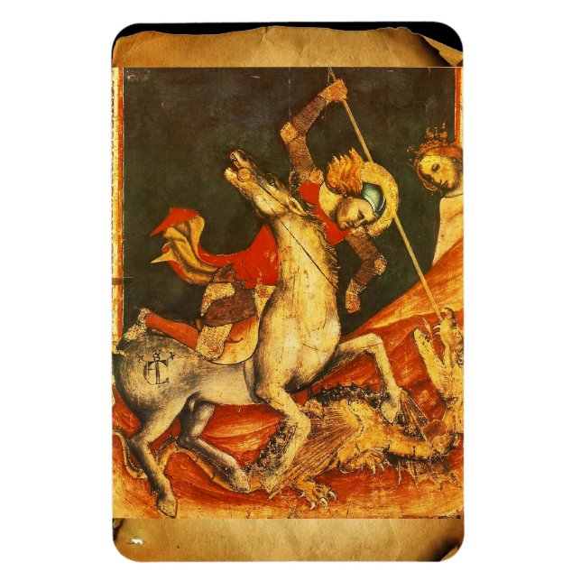 Die Schlacht von Saint George mit dem Drachen Magnet (Vertikal)
