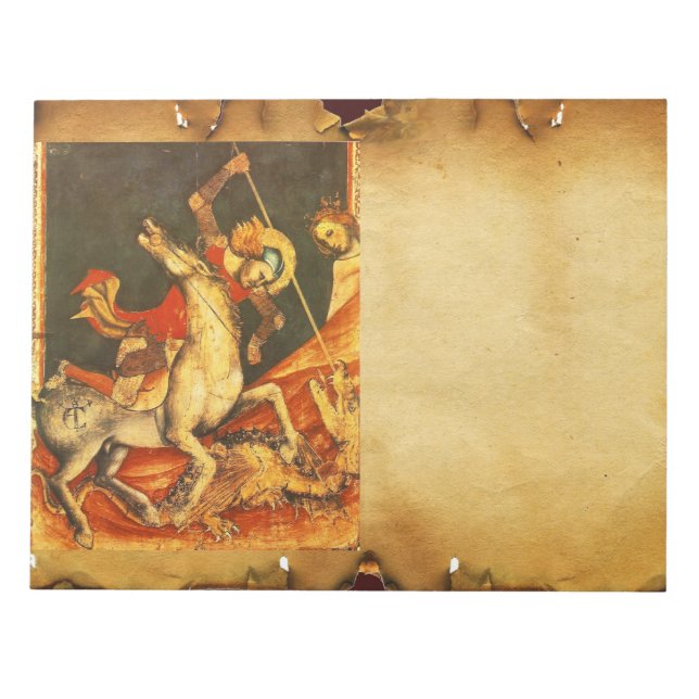 Die Schlacht von Saint George mit dem Drachen Notizblock (Vorderseite)