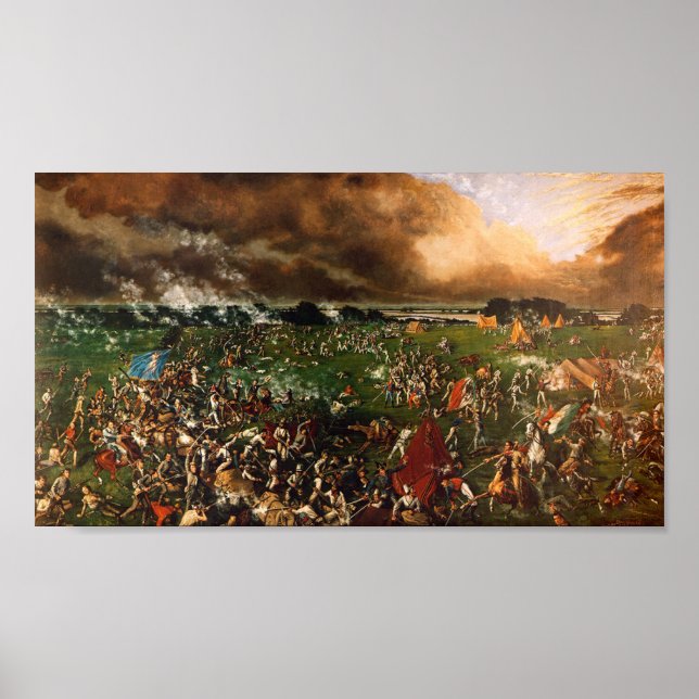 Die Schlacht von San Jacinto, Henry Arthur McArdle Poster (Vorne)