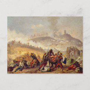 Die Schlacht von Solferino Postkarte