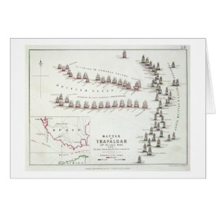 Die Schlacht von Trafalgar am 21. Oktober 1805 das