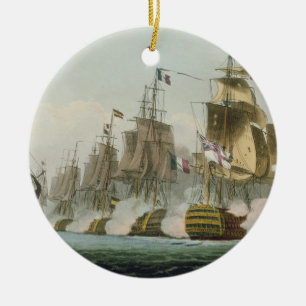 Die Schlacht von Trafalgar am 21. Oktober 1805 Keramik Ornament