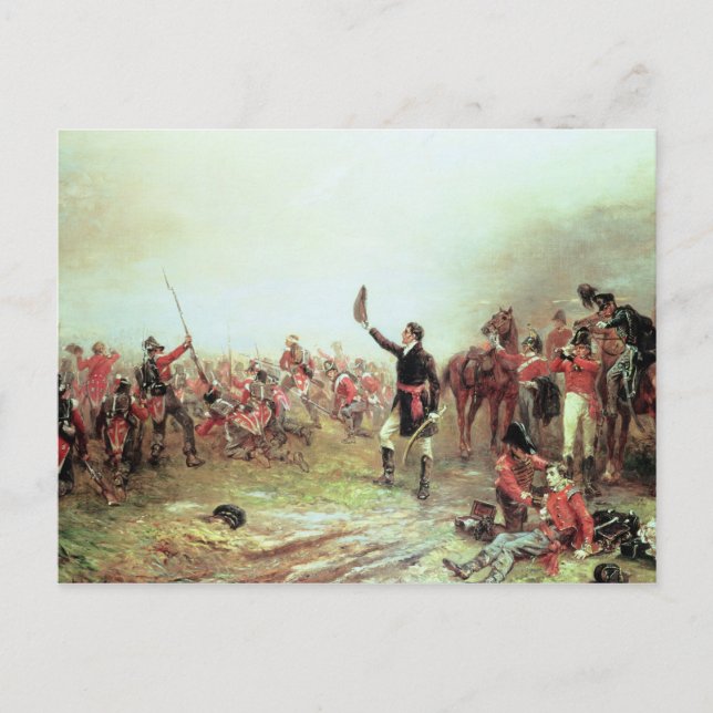 Die Schlacht von Waterloo am 18. Juni 1815 2 Postkarte (Vorderseite)