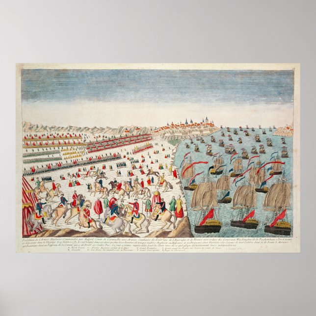 Die Schlacht von Yorktown, 19. Oktober 1781 Poster (Vorne)