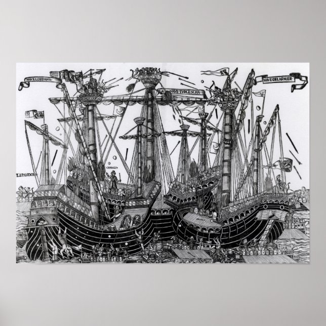 Die Schlacht von Zonchio 1499 Poster (Vorne)