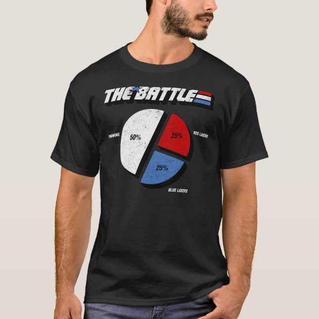 Die Schlachten, die rote Laser als blaue Laser ken T-Shirt (Vorderseite)