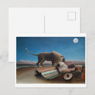 Die schlafende Sinti und Roma Henri Rousseau Postkarte