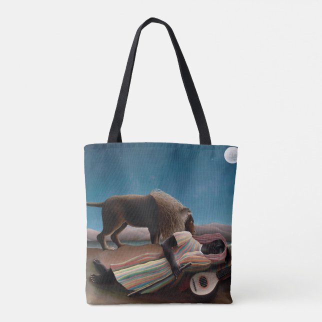 Die schlafende Sinti und Roma, Henri Rousseau Tasche (Rückseite)
