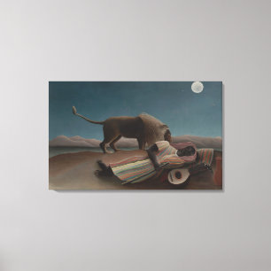 Die schlafende Zigeunerin von Henri Rousseau, Vint Leinwanddruck