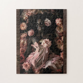 Die Schläferin mit Rosen – Gothic Puzzle