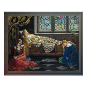 Die Schlafschönheit von John Collier Fotodruck