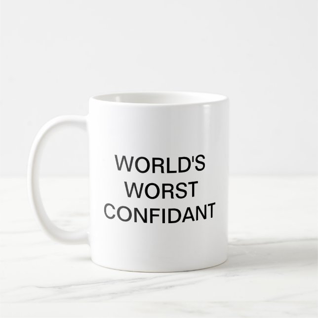 Die schlimmste selbstbewusste Kaffeepause-Tasse de Kaffeetasse (Links)