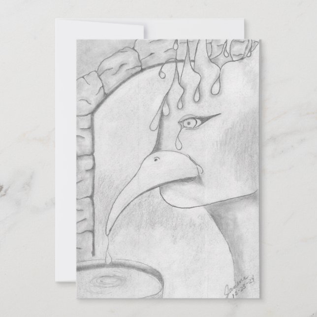 Die Schlucht Feiertagskarte (Vorderseite)