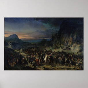 Die Schlucht, Kampagne von 1809, 1843 Poster
