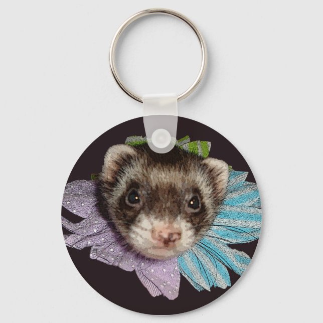 Die Schlüsselkette für die Blume Ferret Schlüsselanhänger (Vorderseite)