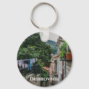 Die schmale Steinstraße in Dubrovnik Schlüsselanhänger