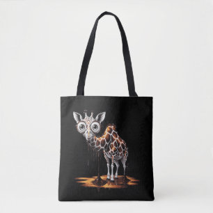 Die schmelzende Giraffe Lustige surrealistische Ku Tasche