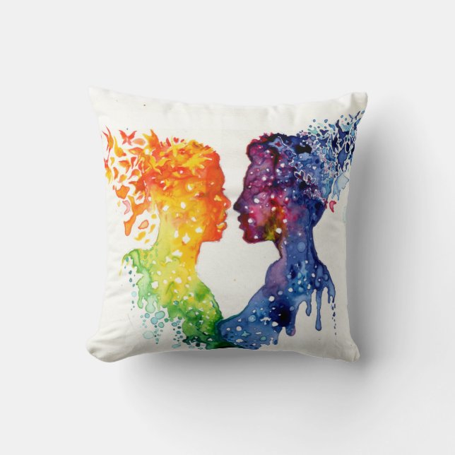 Die Schmetterlinge der Liebe Kissen (Vorderseite)
