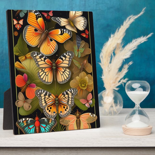 Die Schmetterlinge | Modernes Haeckel Tabletop Fotoplatte (Seite)