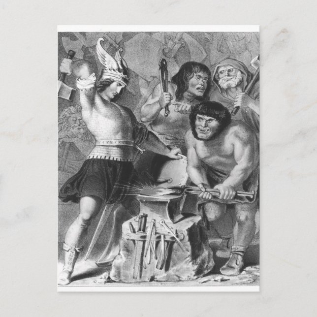 Die Schmiede des Vulkans Postkarte (Vorderseite)