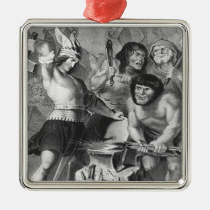 Die Schmiede von Vulcan Silbernes Ornament