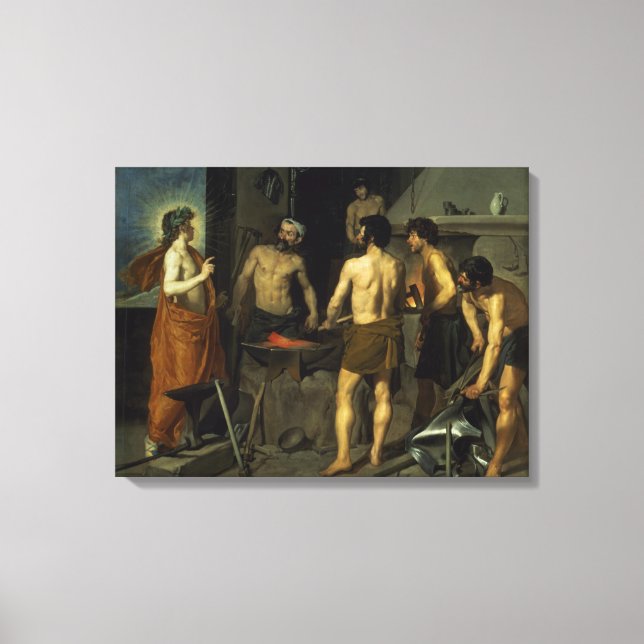Die Schmiede von Vulkan, 1630 Leinwanddruck (Vorderseite)