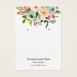 Die Schmuckkarte "Ering Juwelier", Aquarell Floral