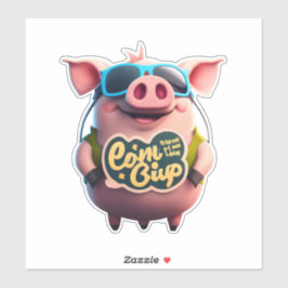 Die Schnauze-Sticker beim Crafting erleben Aufkleber