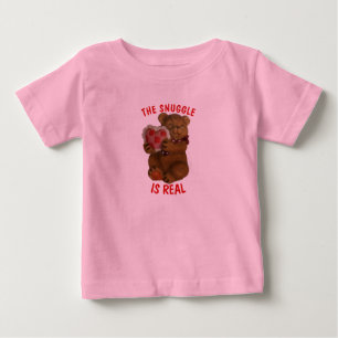 Die Schnecke ist wahrer Bär und Herz Baby T-shirt