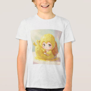Die Schnecke und der Zauber der Blütenkronen.1 Tri-Blend Shirt