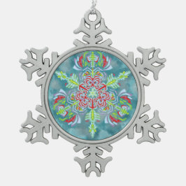 Die Schneeflocke-Verzierung der Eis-Königin Schneeflocken Zinn-Ornament